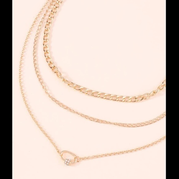 LAYERED CHARM NECKLACE - Picture 3 of 3